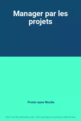 Couverture du produit · Manager par les projets