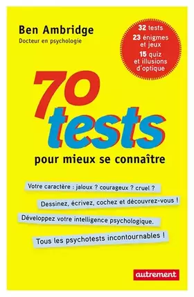 Couverture du produit · 70 tests pour mieux se connaitre