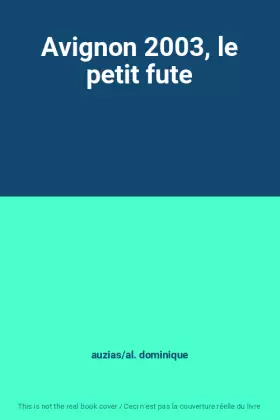 Couverture du produit · Avignon 2003, le petit fute