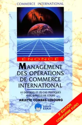 Couverture du produit · Management des opérations de commerce international : Énoncé