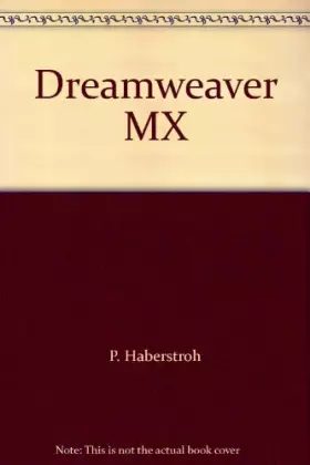 Couverture du produit · Dreamweaver MX