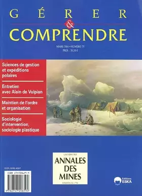 Couverture du produit · GERER ET COMPRENDRE N 75-MARS 2004