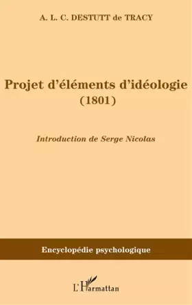 Couverture du produit · Projet d'éléments d'idéologie (1801)