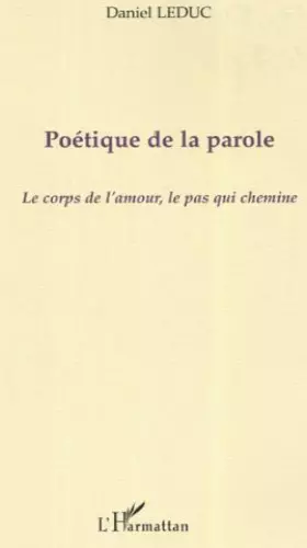 Couverture du produit · Poetique de la parole