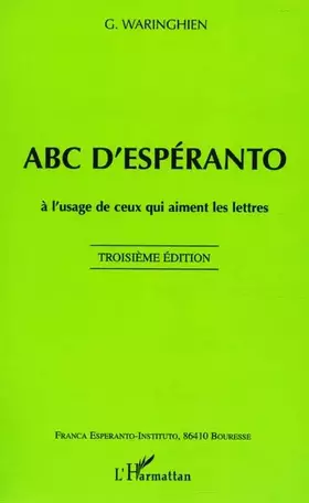 Couverture du produit · Abc d'esperanto à l'usage de ceux qui aiment les lettres