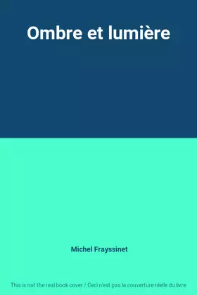 Couverture du produit · Ombre et lumière