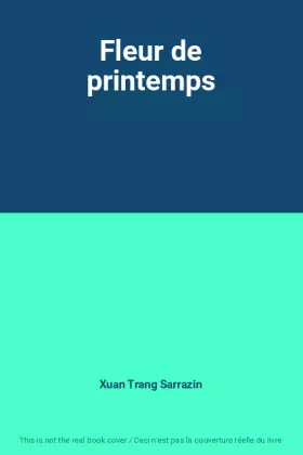 Couverture du produit · Fleur de printemps