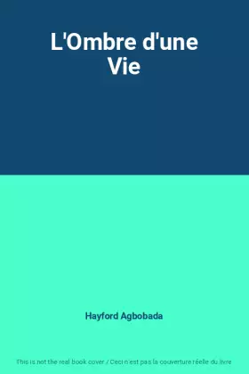 Couverture du produit · L'Ombre d'une Vie