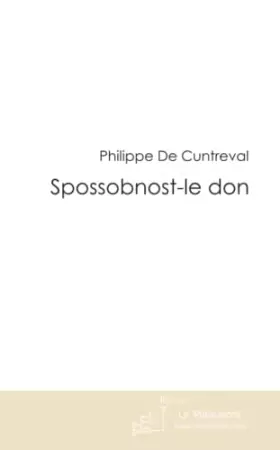 Couverture du produit · Spossobnost - le don