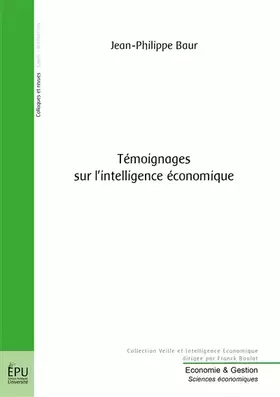 Couverture du produit · Contributions à la notion d'intelligence économique