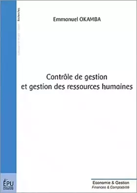 Couverture du produit · Contrôle de gestion et gestion des ressources humaines