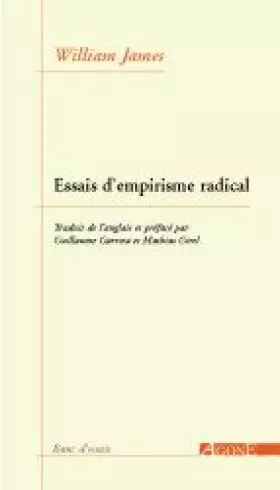 Couverture du produit · Essais d'empirisme radical