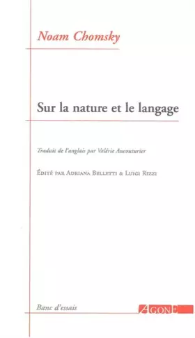 Couverture du produit · Sur la nature et le langage