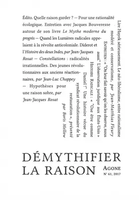 Couverture du produit · Agone 61: « Démythifier la raison »