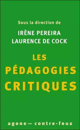 Couverture du produit · Pédagogies critiques