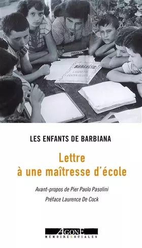 Couverture du produit · Lettre à une enseignante
