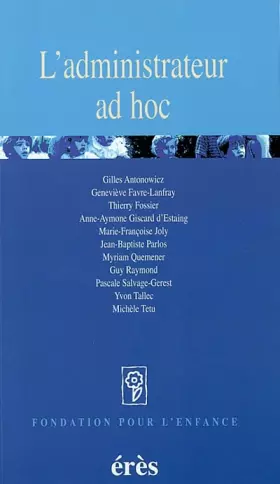 Couverture du produit · L'Administrateur ad hoc