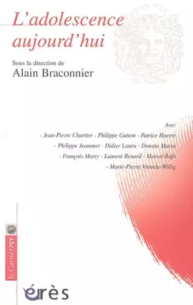 Couverture du produit · L'adolescence aujourd'hui