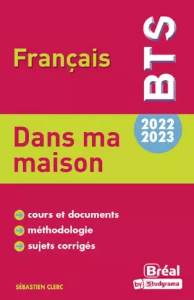 Couverture du produit · Thème Dans ma maison BTS français 2022-2023
