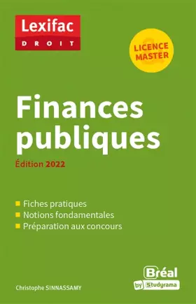 Couverture du produit · Finances publiques: Édition 2022
