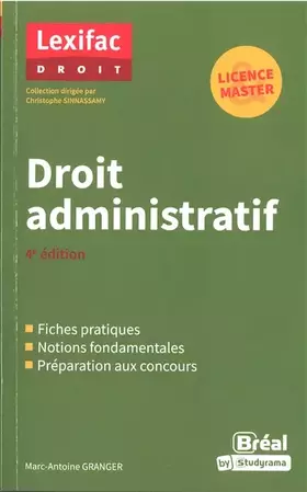 Couverture du produit · Droit administratif