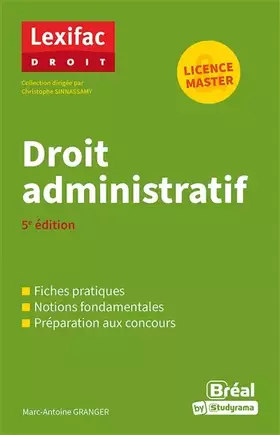 Couverture du produit · Droit administratif