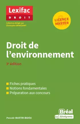 Couverture du produit · Droit de l'environnement