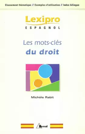 Couverture du produit · Les mots-clés du droit