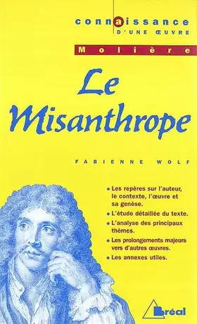 Couverture du produit · Le misanthrope - Molière