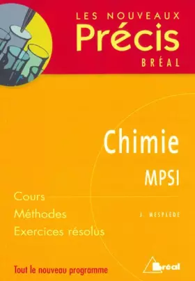 Couverture du produit · Chimie MPSI