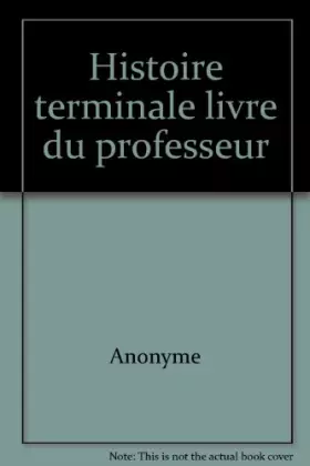 Couverture du produit · Histoire terminale ES S LDP