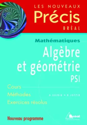 Couverture du produit · Algèbre et géométrie PSI