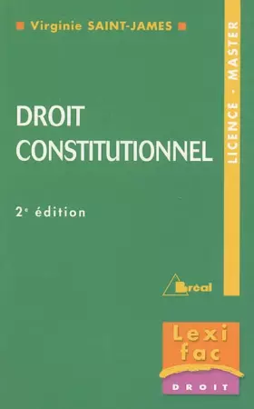 Couverture du produit · Droit constitutionnel