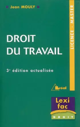 Couverture du produit · Droit du travail Licence-Master