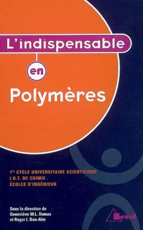 Couverture du produit · L'indispensable en polymères