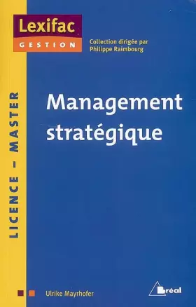 Couverture du produit · Management stratégique