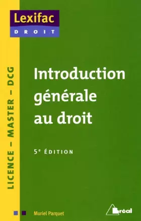 Couverture du produit · Introduction générale au droit