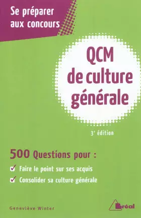 Couverture du produit · QCM de Culture Generale 3ème édition