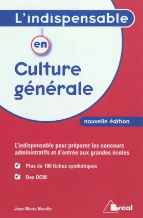 Couverture du produit · L'Indispensable en Culture Generale
