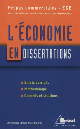 Couverture du produit · Economie en dissertations - ECE