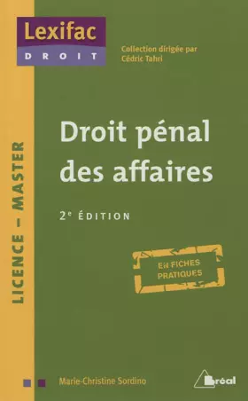 Couverture du produit · Droit pénal des affaires