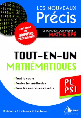 Couverture du produit · Maths PC-PSI - Conforme au programme 2014 - Précis tout-en-un - Cours - Méthode - Exercices