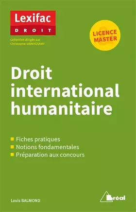 Couverture du produit · Droit international humanitaire