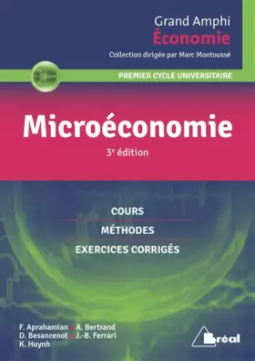 Couverture du produit · Microéconomie: Cours méthodes exercices corrigés