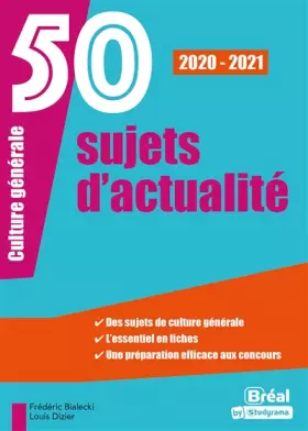 Couverture du produit · 50 sujets d'actualités 2020-2021