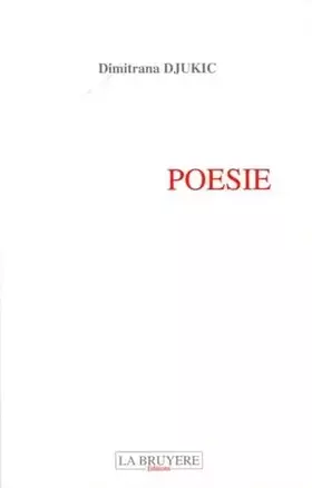 Couverture du produit · Poésie