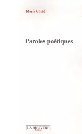 Couverture du produit · Paroles poétiques