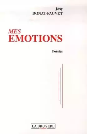 Couverture du produit · Mes émotions Poesies