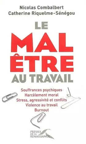 Couverture du produit · MAL ETRE AU TRAVAIL