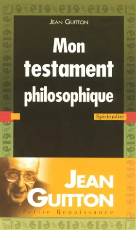 Couverture du produit · Mon testament philosophique